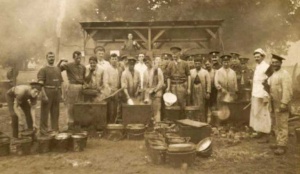 Militia cookhouse in 1900