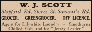 Advert from Jersey Leader, 1935