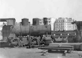An Organisation Todt railway engine at the Weighbridge
