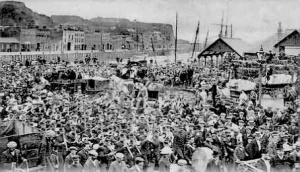 A French band at the Harbour in 1906
