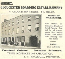 Gloucester Hotel advert