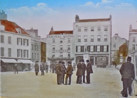 A tinted Victorian slide