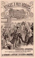 A French railway advertisement featuring Jersey as a destination