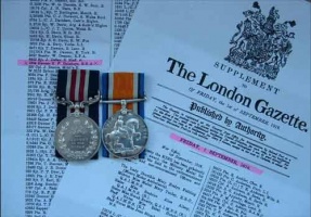 Medals awarded to G W de la Haye