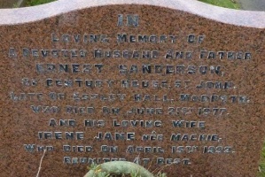 Mackie - St John’s Church cemetery