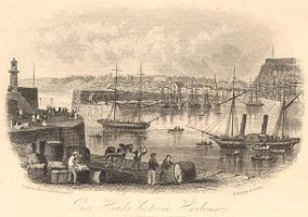 The harbour in 1855
