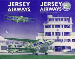 Jersey Airways 1937 timetable