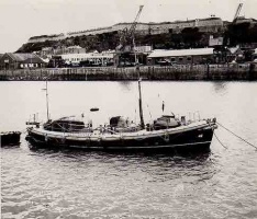 St Helier reserve lifeboat in 1960 - probably Lloyds
