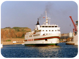 Solidor II about to leave St Helier Harbour in 1989