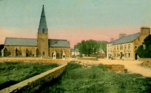 St John's Public House, once a hotel, to the right of the Parish Church