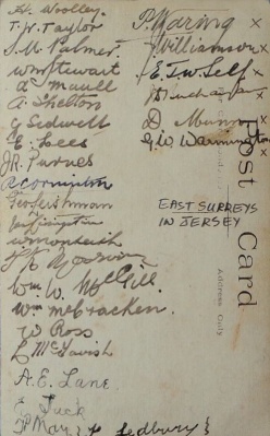 ... and their names on the back of the photograph