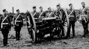 The artillery in 1900