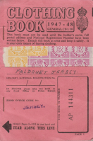 A clothing ration book from 1947-48