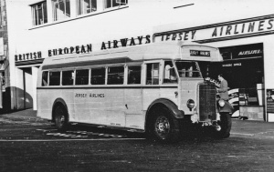 Jersey Airlines Airport coach in 1955