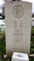 Edwin John de La Haye, Morden Cemetery, London