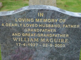 Maguire - St John’s Church cemetery