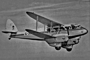 The last BEA Rapide flight out of Jersey in 1955