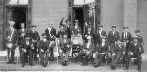 St Martin Fife and Drum Band at Rosel Manor in 1909