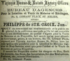 This advertisement also shows Philippe jnr running the estate agency side of the business