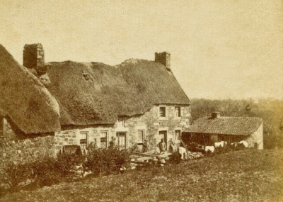 Trinity cottages described as being ‘3 miles from Town on the Boulay Bay road’, perhaps on the site of what is now Highfield, Trinity
