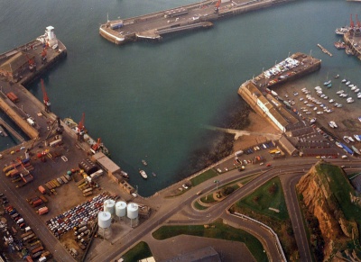 The first land reclamation site at La Collette