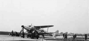 A Jersey Airways aircraft at an unknown airport in 1933