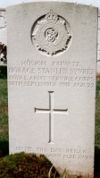 The grave of Great War casualty Horace Stanley Syvret at Upton Wood Cemetery, Hendecourt-Les-Cagnicourt, near Arras