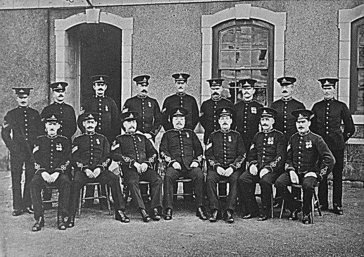 Royal Garrison Artillery sergeants at Elizabeth Castle