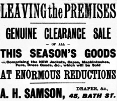 1899 Evening Post advert