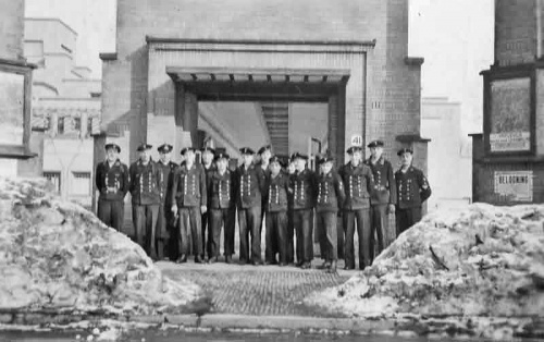These pictures show members of a German Kriegs Marine detachment who were stationed in Jersey ...
