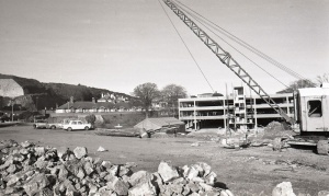 Construction work alongside Green Street Car Park