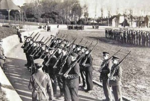 Recruits parade in People's Park